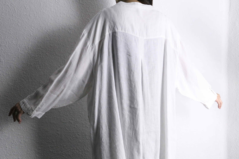 white color linen shirts pullover