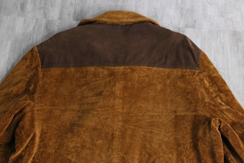 70’s “Sears” corduroy × fake suede jacket