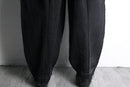 "Re:make" leather patchwork cocoon denim