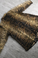 1990s shaggy animal pattern shirt