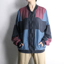 switch color loose silk blouson