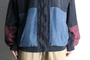 switch color loose silk blouson