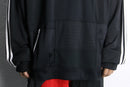 "Re:make" track patchwork pullover