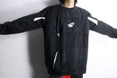 "Re:make" track patchwork pullover
