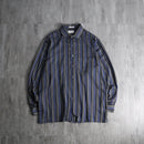 1990s LANVIN mulch color stripe shirt