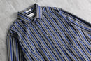 1990s LANVIN mulch color stripe shirt
