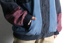 switch color loose silk blouson