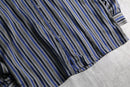 1990s LANVIN mulch color stripe shirt
