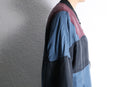 switch color loose silk blouson
