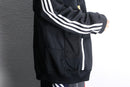 "Re:make" track patchwork pullover