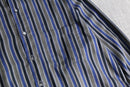 1990s LANVIN mulch color stripe shirt
