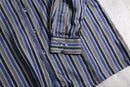 1990s LANVIN mulch color stripe shirt