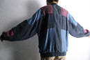 switch color loose silk blouson