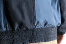 switch color loose silk blouson