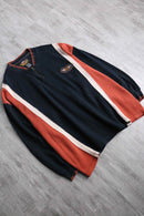 1990's "Harley Davidson" half zip cotton knit