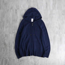 navy knit zip foodie