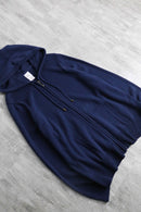 navy knit zip foodie