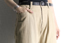 beige fade stripe cotton pants