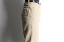 beige fade stripe cotton pants