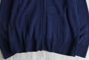 navy knit zip foodie