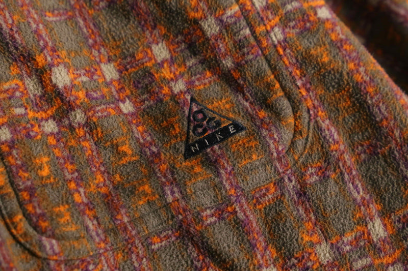 1990s NIKE ACG mosaic pattern fleece shirt