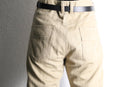 beige fade stripe cotton pants