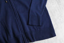 navy knit zip foodie