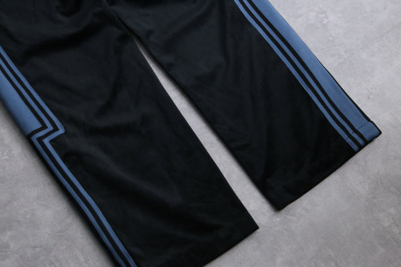 wide straight velvet track pants