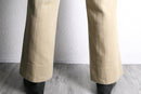 beige fade stripe cotton pants