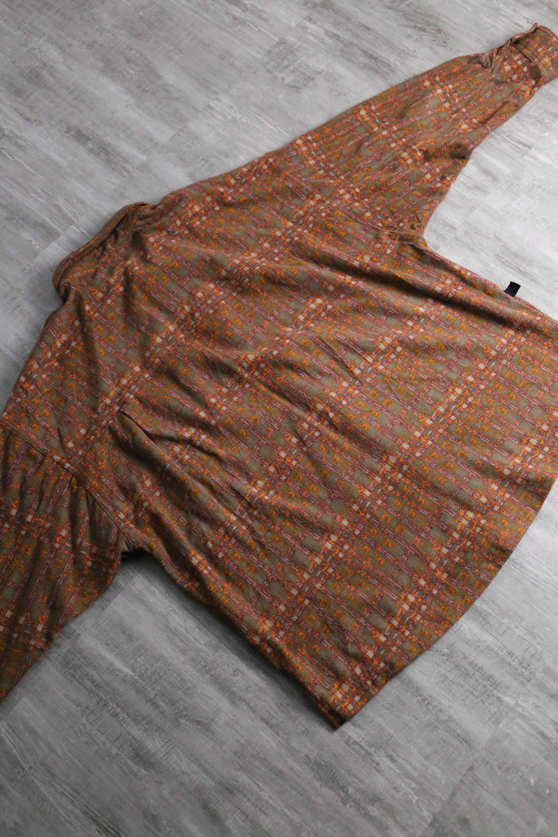 1990s NIKE ACG mosaic pattern fleece shirt