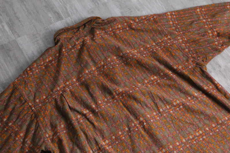 1990s NIKE ACG mosaic pattern fleece shirt