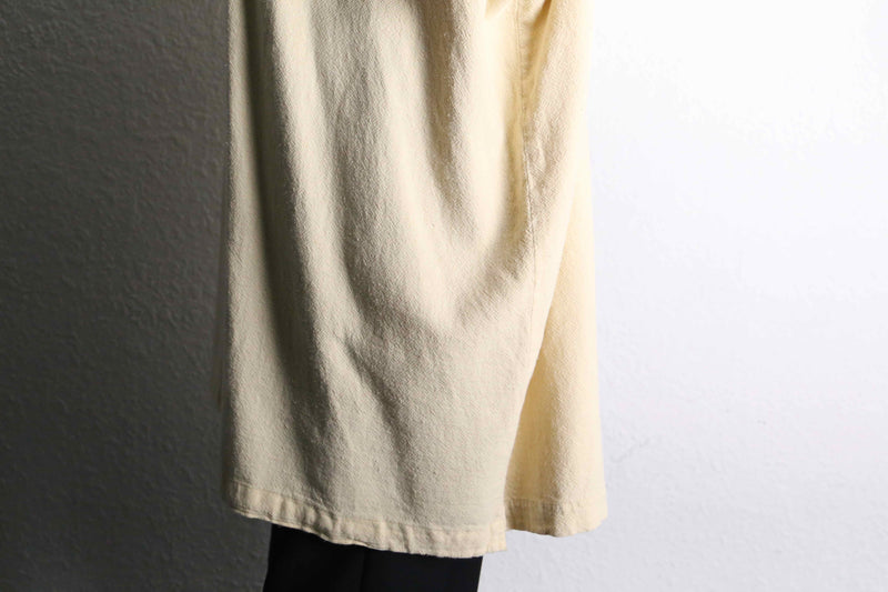 "KING SIZE" ivory open collar shirt