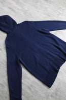 navy knit zip foodie