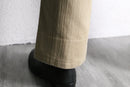 beige fade stripe cotton pants