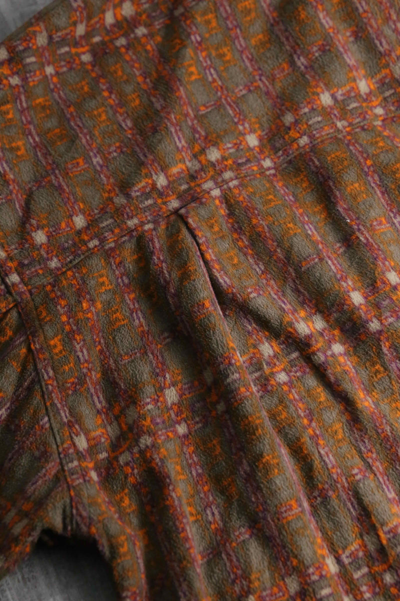 1990s NIKE ACG mosaic pattern fleece shirt