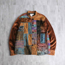 switch design velour shirt jacket