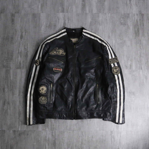 1990s racing leather jacket