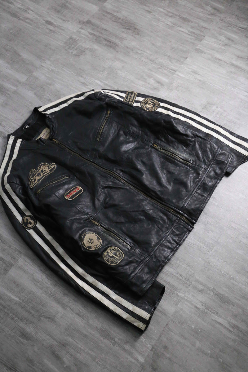 1990s racing leather jacket