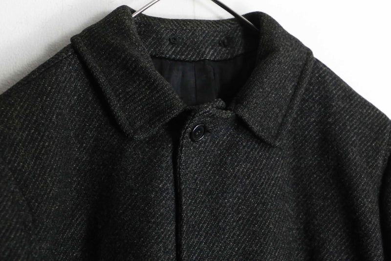 70~80's "Aquascutam" vintage scottish tweed single chester coat