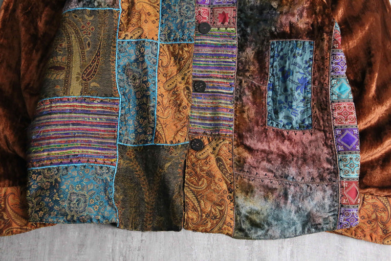 switch design velour shirt jacket