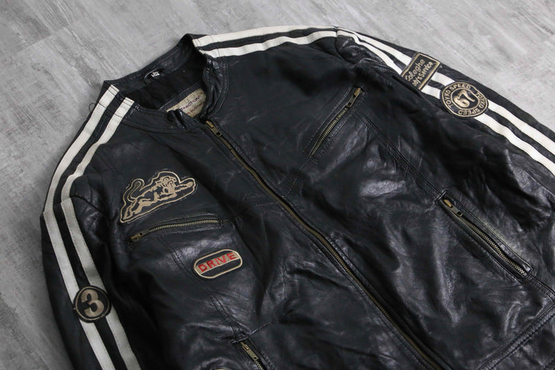 1990s racing leather jacket
