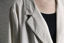 Linen easy tailored jacket