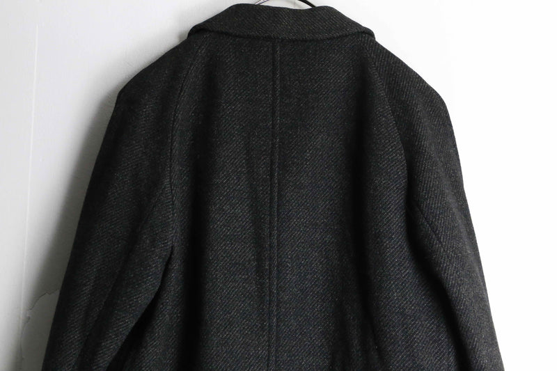 70~80's "Aquascutam" vintage scottish tweed single chester coat