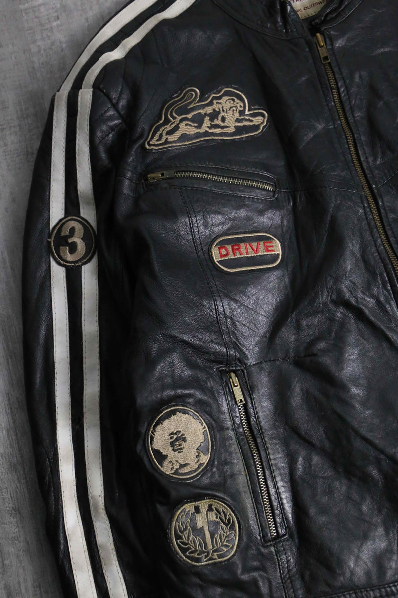 1990s racing leather jacket