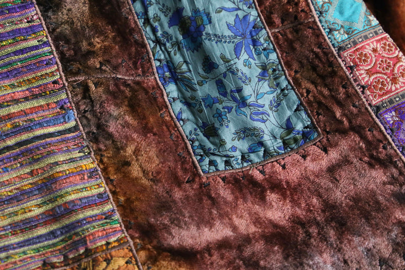 switch design velour shirt jacket