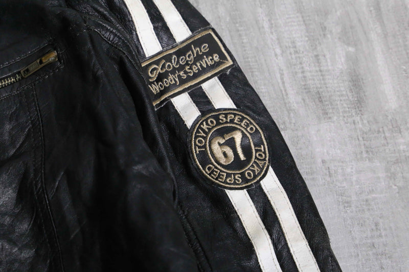 1990s racing leather jacket