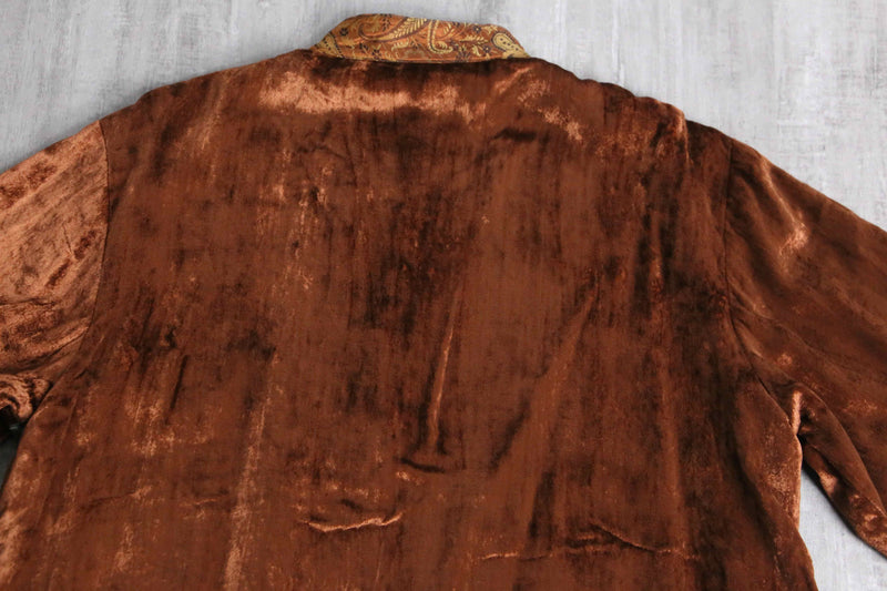 switch design velour shirt jacket