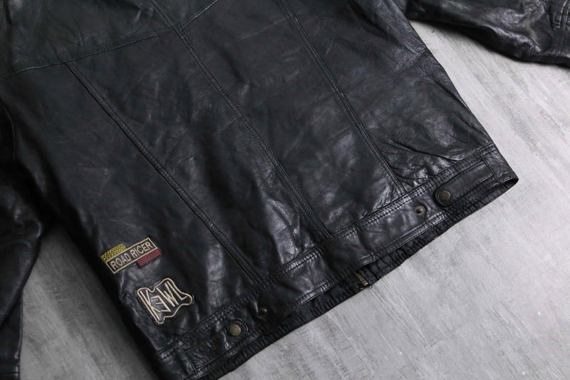1990s racing leather jacket