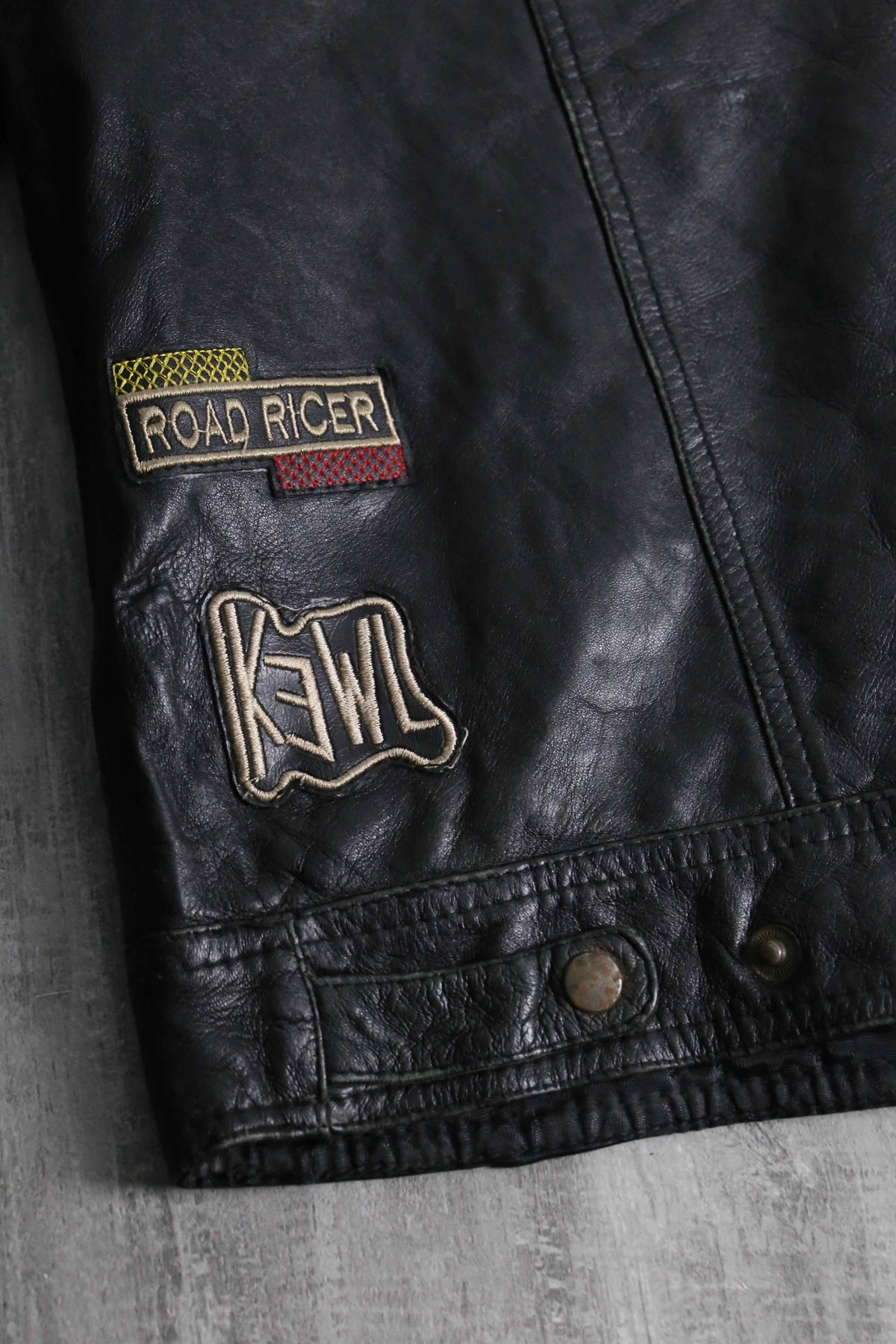 1990s racing leather jacket