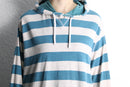 sky blue easy border hoodie